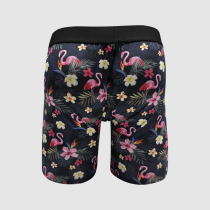 Wholesale Flamingo Men's Boxer Briefs Underwear | Stretch Breathable Boxer | Mid Rise Elastic Waistband