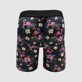 Wholesale Flamingo Men's Boxer Briefs Underwear | Stretch Breathable Boxer | Mid Rise Elastic Waistband