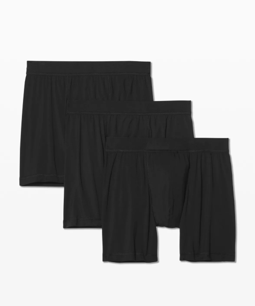 Men's Modal Stripes Solid Boxer Shorts | Moisture Wicking Men's Loose-Fitting Underwear | Quick-Drying