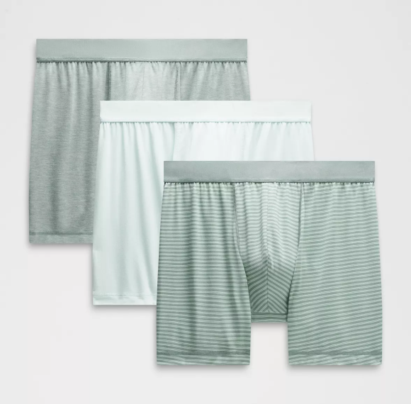 Men's Modal Stripes Solid Boxer Shorts | Moisture Wicking Men's Loose-Fitting Underwear | Quick-Drying