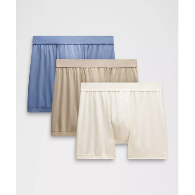 Men's Modal Stripes Solid Boxer Shorts | Moisture Wicking Men's Loose-Fitting Underwear | Quick-Drying