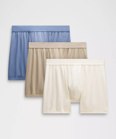 Men's Modal Stripes Solid Boxer Shorts | Moisture Wicking Men's Loose-Fitting Underwear | Quick-Drying