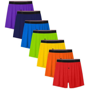 Men's Boxer Briefs Bamboo Rayon | Breathable And Cool Underwear | Button Open Fly