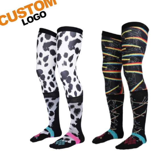 Knee Brace Men's Motorcycle Socks Pair Adult | Motorcycle Socks Breathable | Extra Protection For The Knees | Moisture-Wicking