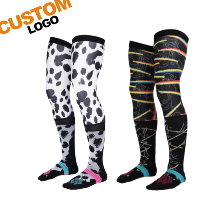 Knee Brace Men's Motorcycle Socks Pair Adult | Motorcycle Socks Breathable | Extra Protection For The Knees | Moisture-Wicking