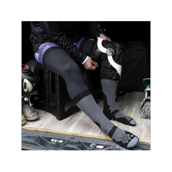 Knee Brace Riding Motorcycle Socks | Advanced Moisture-Wicking | Extra Cushioning And Support