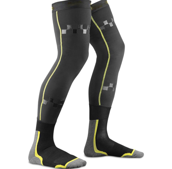 High Elastic Cross-Country Men's Motorcycle Socks | Bottom Sweat Absorbent Wear Joint Protection | Adhesive Silicone Gripper