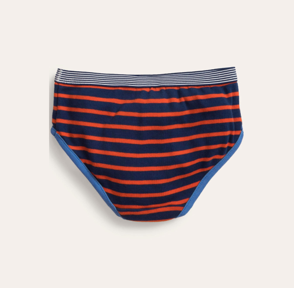Boys' Sport Briefs Underwear | 100% Rib-Knit Cotton | Soft Stripes Design