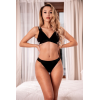 Soft Comfortable Women's Underwear Set | Wide Elastic Straps | Triangle Cotton Set Of Bralette & Thong/Briefs