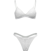 White Lace Women's Underwear Set | 2-Piece Lace Lingerie Set | Adjustable Straps | Wireless Bra