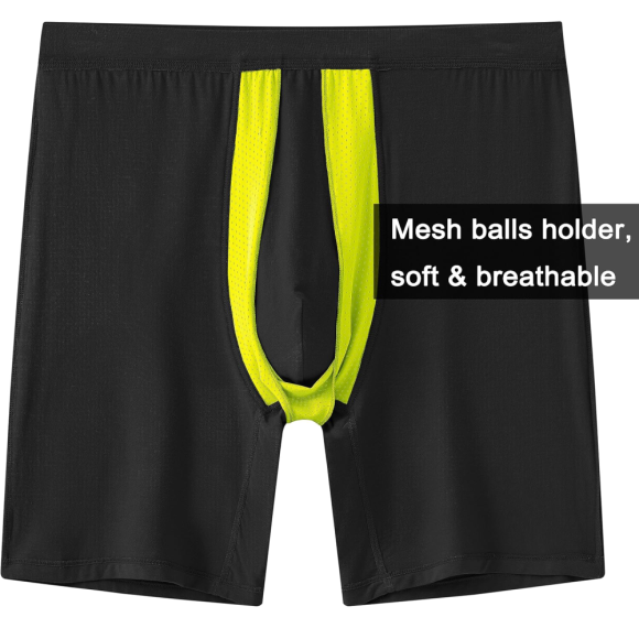Men's Boxer Briefs | Cool Ball Pouch Underwear | Anti-Chafing Hammock | Mesh Ball Holder