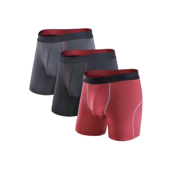 Men's Boxer Briefs | Quick Dry Athletic Boxer Briefs | Super Stretch Comfort | Tag Free Waistband