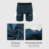 Men's Underwear Boxer Briefs | 8 Inch Long Leg | 3d U-Pouch Open Fly | Bamboo Rayon Breathable Underwear
