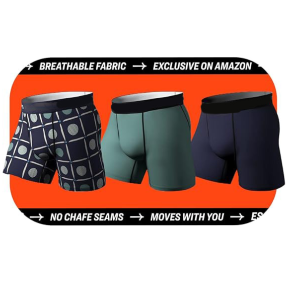 Super Fit Men's Boxer shorts | Breathable Quick-Dry Underwear | 4-Way Stretch