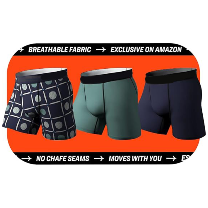 Super Fit Men's Boxer shorts | Breathable Quick-Dry Underwear | 4-Way Stretch