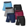 Mens Underwear Boxers | Bamboo Rayon Breathable Soft | Open Fly Pouch