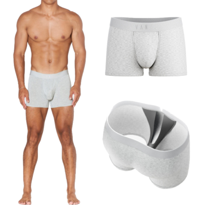 Men's Stretch Bamboo Underwear | Boxers With Ball Pouch | Anti-Chafe Moisture-Wick | Recycled Gym Boxer Briefs