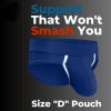 Bulge Enhancing Pouch Underwear for Men | No-Roll Waistband | Nylon Sports Briefs Abcd Pouch