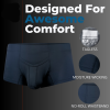 Nylon 3in Men's Boxer Briefs with V-Fly | Men Bulge Enhancing Pouch Underwear | Luxury Lightweight Sturdy