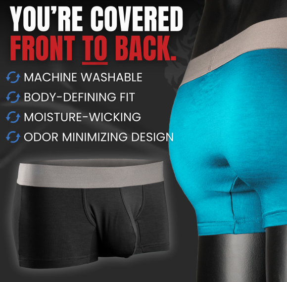 Custom Modal 3in Men's Boxer Briefs | Four Ball Pouch Support | Tagless Design | Super Comfortable And Lightweight