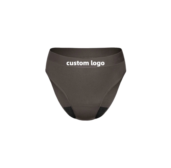 Leakproof Logo Rib French Cut Women's Briefs | Cool, Casual And Comfy Undies | Custom Waistband Logo