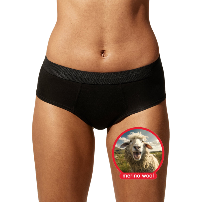 Leakproof Logo Rib French Cut Women's Briefs | Cool, Casual And Comfy Undies | Custom Waistband Logo