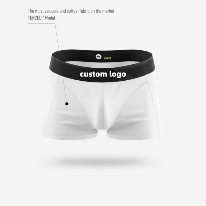 Men's Classic White Boxershorts | Push Up 4-Way Stretch | Quick Dry Active | Anatomical Perfect Fit