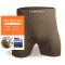 Men's Merino Wool Boxer Briefs | Hiking Running Workout | Temperature Regulation | Wicking Breathable Underwear