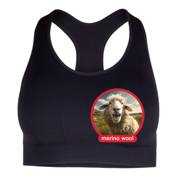Women's Seamless Merino Wool Sports Bra | Sweat-Wicking | Naturally Antibacterial