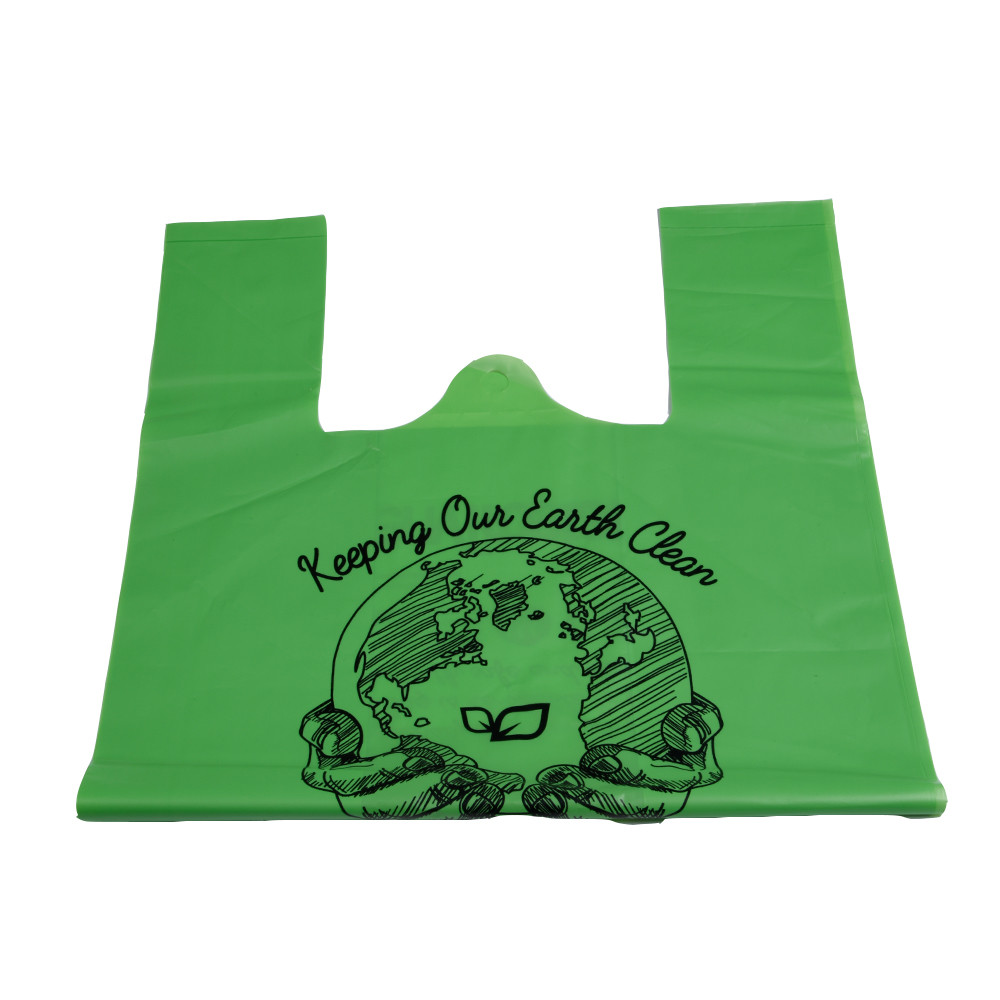 Custom Printed Supermarket T-Shirt Bags