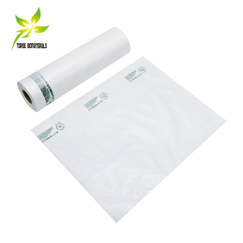 Bulk Compostable Produce bags on roll Clear Food Storage Bags certified with EN13432&ASTM D6400