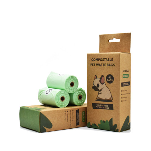 Compostable Non-Plastic Disposable Poo Bag Customized Biodegradable Dog Poop Bag