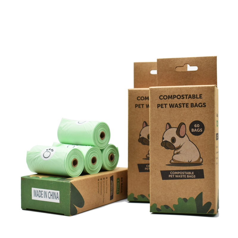 Compostable Non-Plastic Disposable Poo Bag Customized Biodegradable Dog Poop Bag