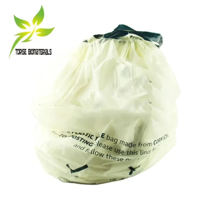 Go Green with Our Custom Drawstring Bags: Compostable and Biodegradable Trash Liners