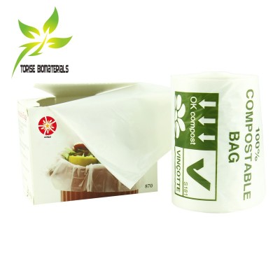 Eco-Friendly Compostable Die Cut Trash Bags with Handles - OEM/ODM Services, Certified Biodegradable Cornstarch Bag Manufacturer for Wholesalers & Supermarkets