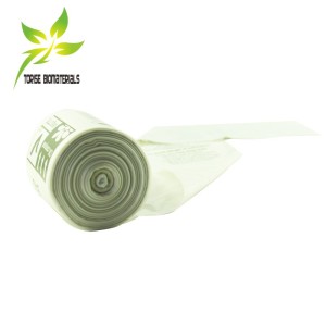 Eco-Friendly Compostable Die Cut Trash Bags with Handles - OEM/ODM Services, Certified Biodegradable Cornstarch Bag Manufacturer for Wholesalers & Supermarkets