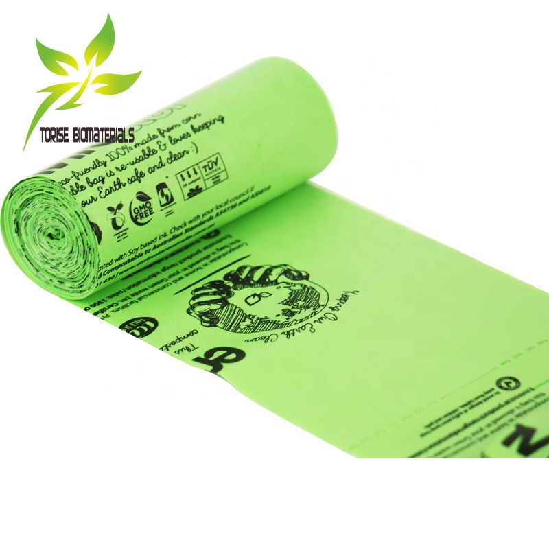 Bulk OEM Supply Custom Printed Compostable Pet Waste Bags Biodegradable Dog Poop Bag Options in Assorted Colors Custom Compostable Pet Waste Bags Torise Biomaterials