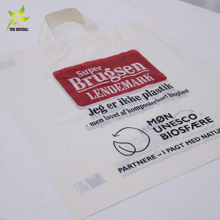 Custom Hot sale Compostable Garment Bag with Handles | Plant Based Material | For Wholesaler and Retailer in Europe and North America