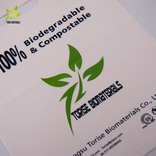 Carry Bags T-shirt Bag Wholesale Custom Logo Plastic Biodegradable Compostable Plastic Package Custom Shopping Bag Fashionable
