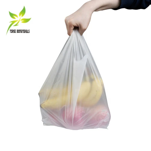 Hot Selling Vest Grocery compostable Shopping Bag T-Shirt Plastic Handle Carry Bag Manufacturer For Grocery Retail Sack