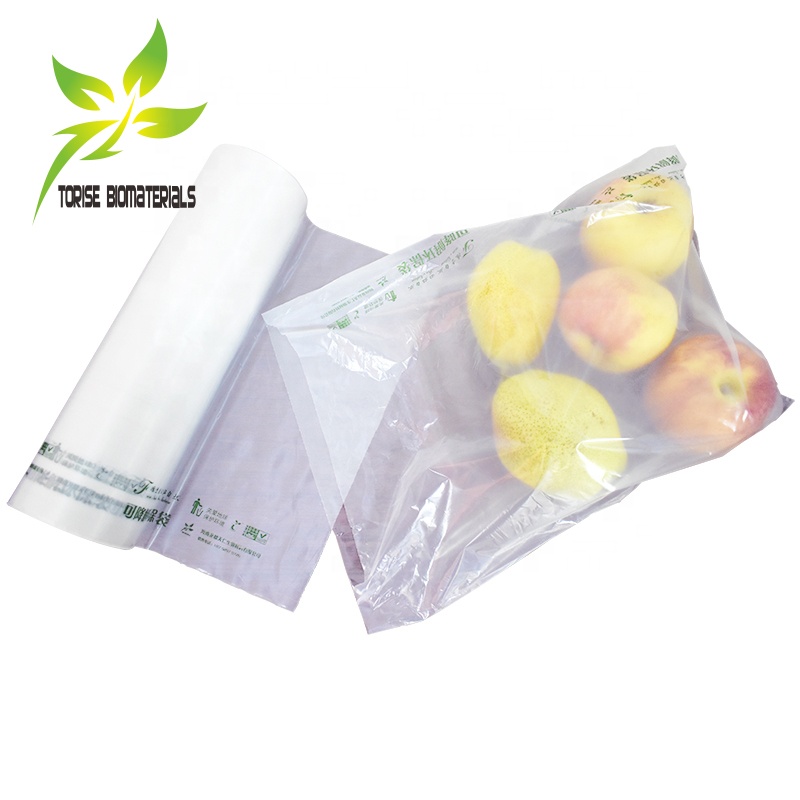 100% Compostable Grocery Bag Wholesale OK Compost Certified Supermarket Shopping Usage for Big Wholesaler Compostable Plastic Bag