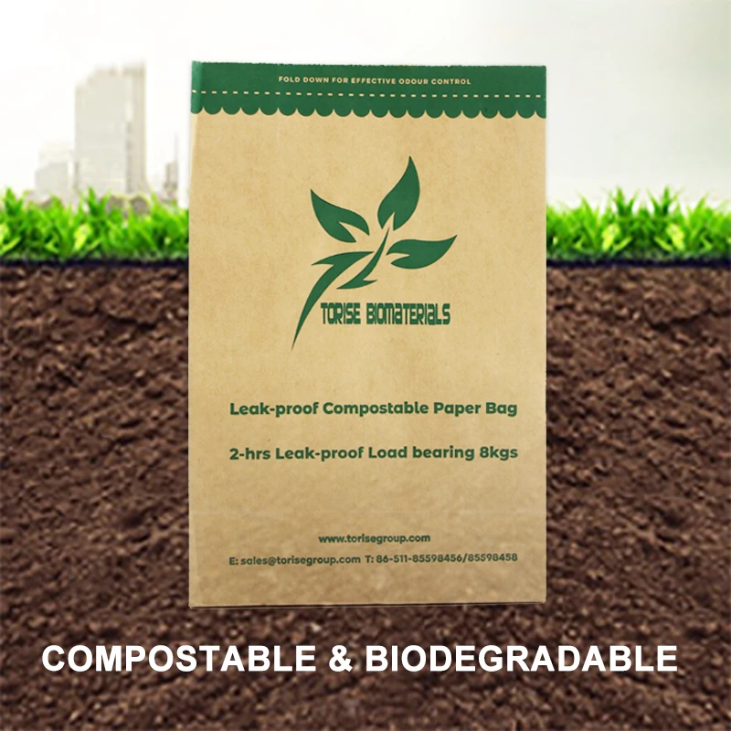 Compostable Kitchen Waste Paper Bags
