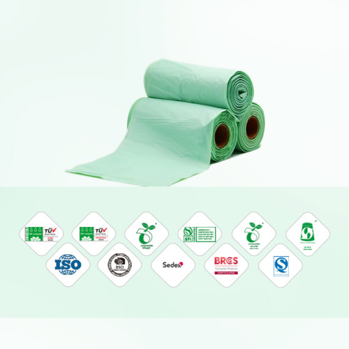 Factory Direct Supply of Biodegradable, Plant-based Wavetop Trash Bags with Free Customizable Size, Color and Logo