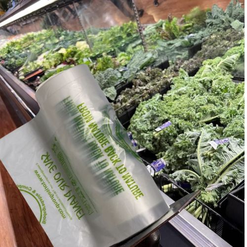 Customizable Eco-Friendly Compostable Produce Bags on a Roll – OEM & ODM Services Available