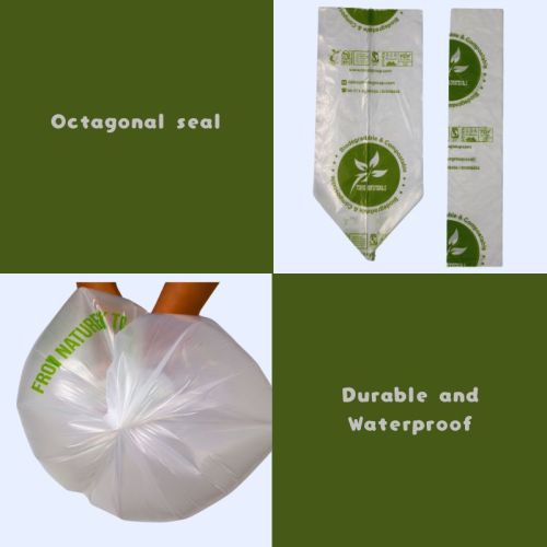 Customizable Eco-Friendly Compostable Produce Bags on a Roll – OEM & ODM Services Available