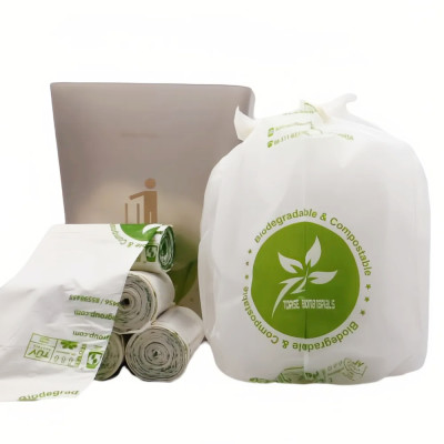 Wholesale Fully Compostable and Biodegradable Garbage Liners Made from Eco-Friendly Biomaterials