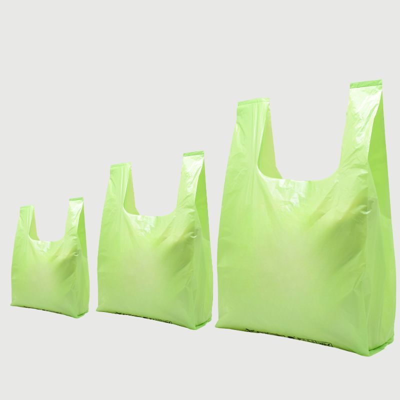 Biodegradable trash bags in small, medium, and large sizes for various business needs