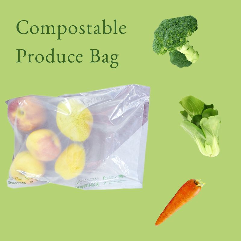 Compostable fruit bags that can carry heavy loads and keep fruits and vegetables fresh longer