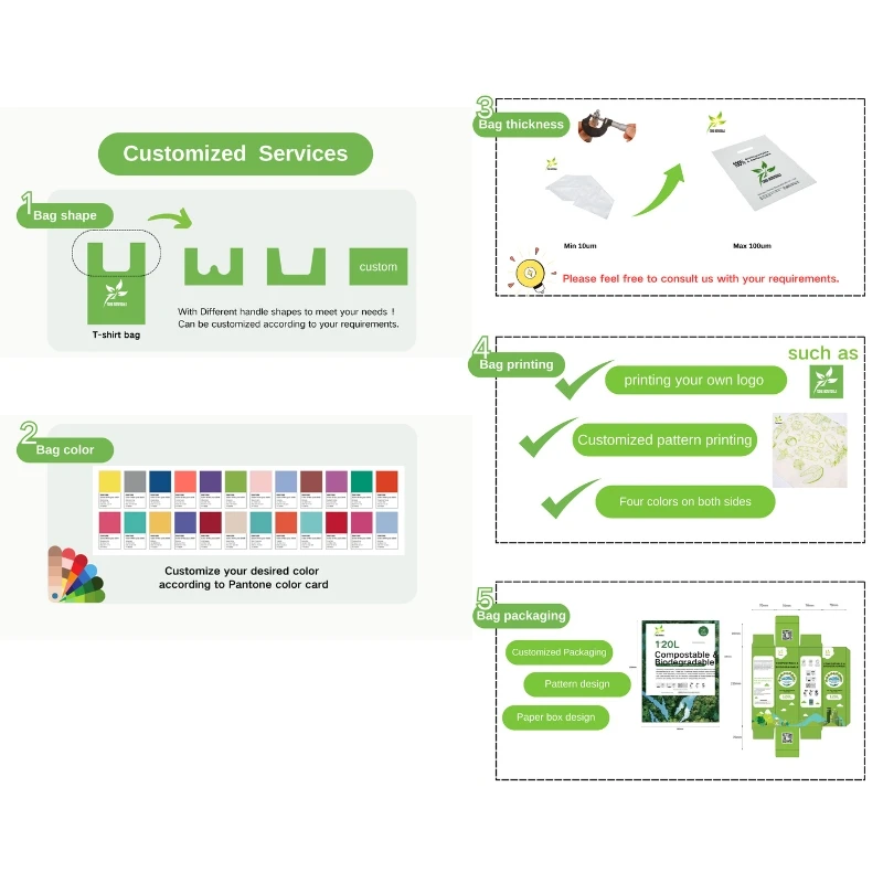 Compostable T-shirt Handle Bags
