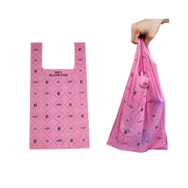 Custom Branded EN13432 Compostable Shopping Bags – Eco-Friendly, Durable & Certified Biodegradable Bags for Wholesale